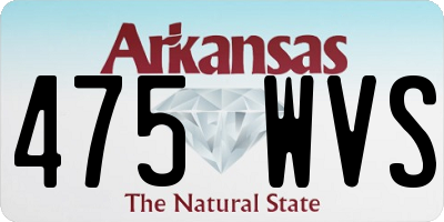 AR license plate 475WVS