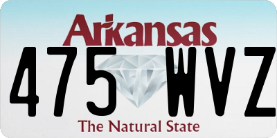 AR license plate 475WVZ