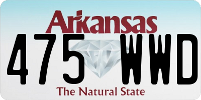 AR license plate 475WWD