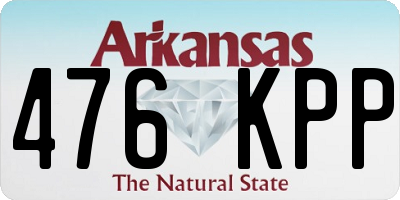 AR license plate 476KPP