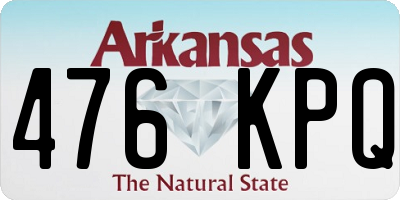 AR license plate 476KPQ