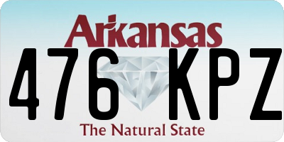 AR license plate 476KPZ
