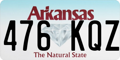 AR license plate 476KQZ
