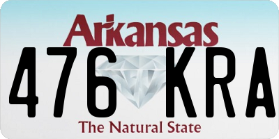 AR license plate 476KRA