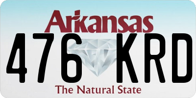 AR license plate 476KRD