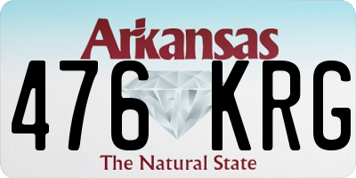 AR license plate 476KRG