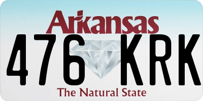 AR license plate 476KRK