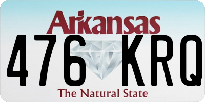 AR license plate 476KRQ