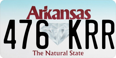 AR license plate 476KRR