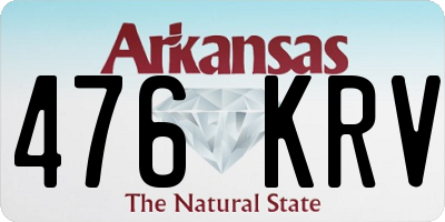 AR license plate 476KRV