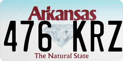 AR license plate 476KRZ