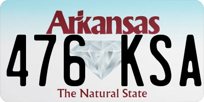 AR license plate 476KSA