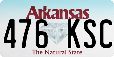 AR license plate 476KSC