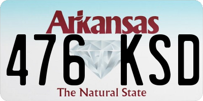 AR license plate 476KSD