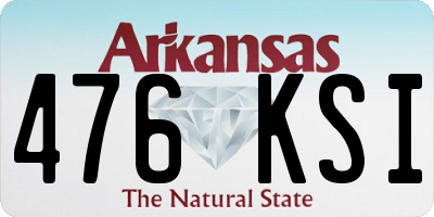 AR license plate 476KSI