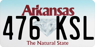 AR license plate 476KSL