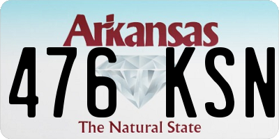 AR license plate 476KSN