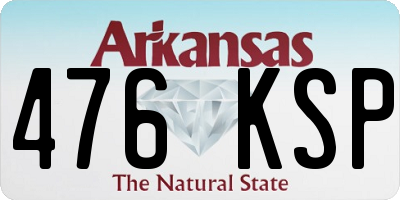 AR license plate 476KSP
