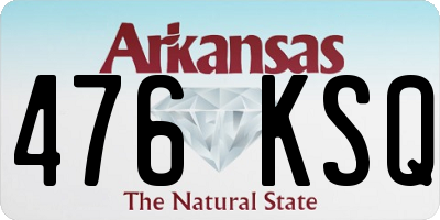 AR license plate 476KSQ