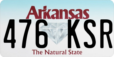 AR license plate 476KSR
