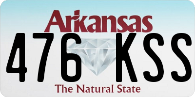 AR license plate 476KSS