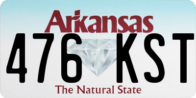 AR license plate 476KST