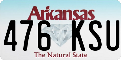 AR license plate 476KSU