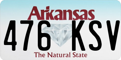 AR license plate 476KSV