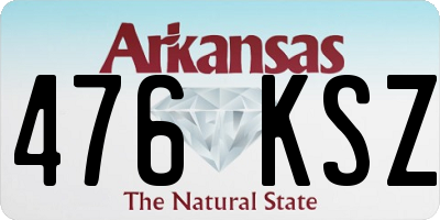 AR license plate 476KSZ