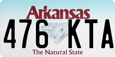 AR license plate 476KTA