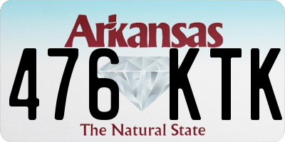 AR license plate 476KTK
