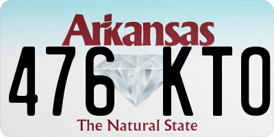 AR license plate 476KTO