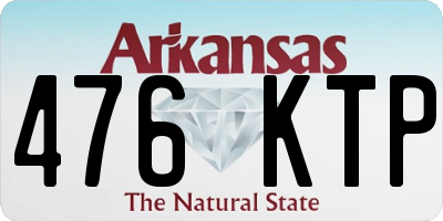 AR license plate 476KTP