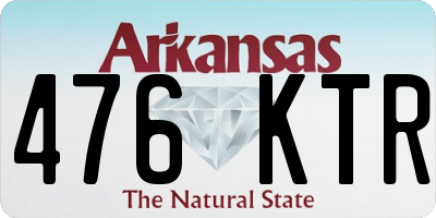 AR license plate 476KTR