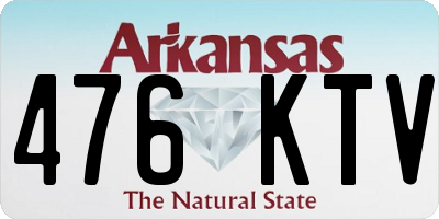 AR license plate 476KTV