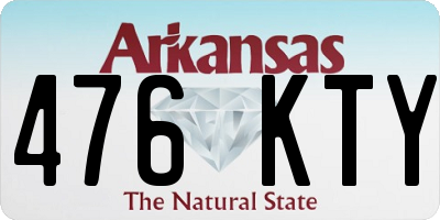 AR license plate 476KTY