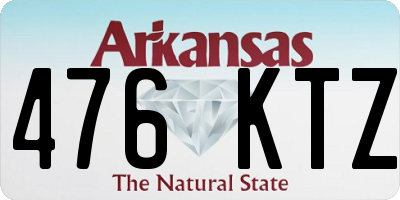 AR license plate 476KTZ