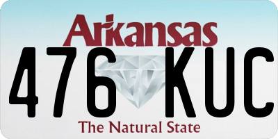 AR license plate 476KUC