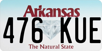 AR license plate 476KUE