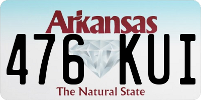 AR license plate 476KUI