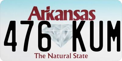 AR license plate 476KUM