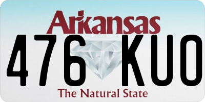 AR license plate 476KUO