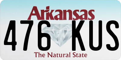 AR license plate 476KUS