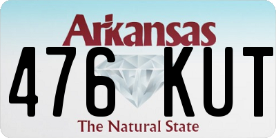 AR license plate 476KUT