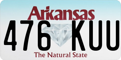 AR license plate 476KUU