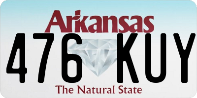 AR license plate 476KUY