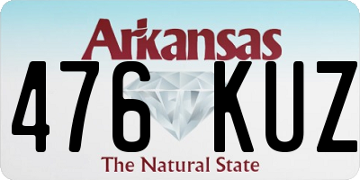 AR license plate 476KUZ