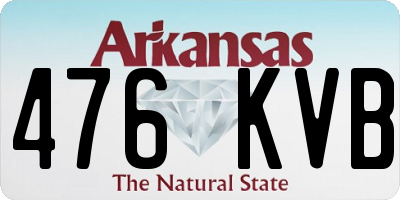 AR license plate 476KVB