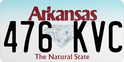 AR license plate 476KVC