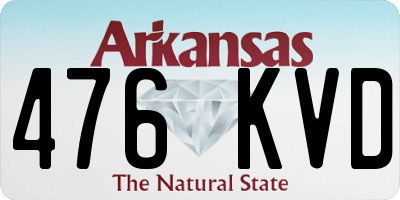 AR license plate 476KVD